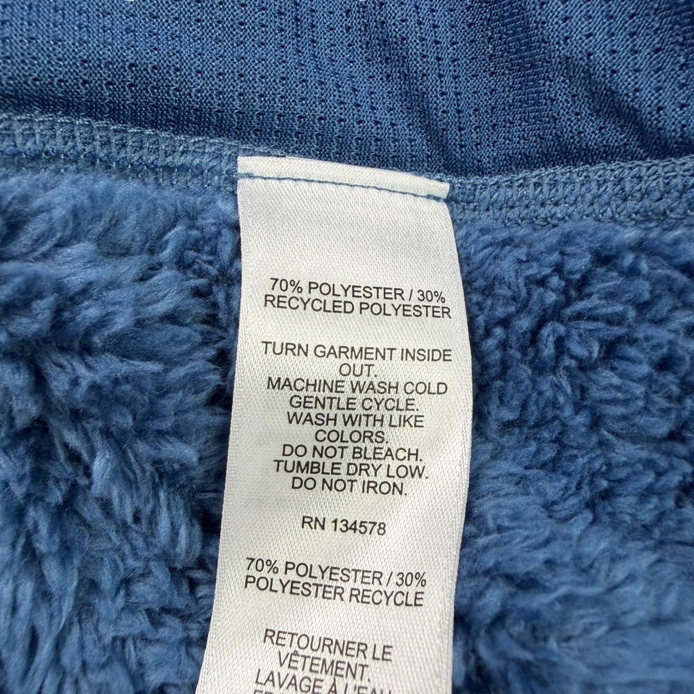 Vineyard Vines Mens New Eng High Pile Fleece 1/4 Zip Moonshine Blue Large NWT - Picture 6 of 10